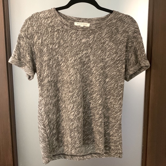 Workshop Republic Clothes Black Gray and White Thick T with Rolled Sleev… - Picture 2 of 11